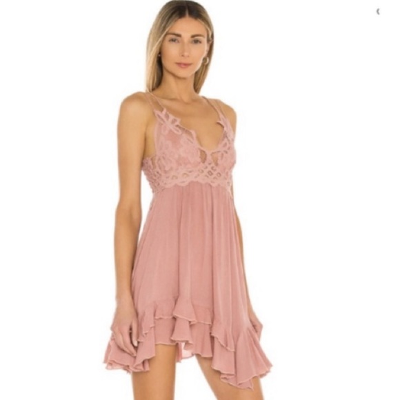 Free People Dresses & Skirts - Free People Adella Dress in Rose Pink